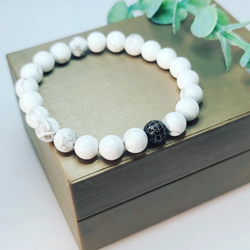 Howlite bracelet - Picture 2 of 4